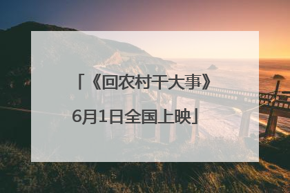 《回农村干大事》6月1日全国上映