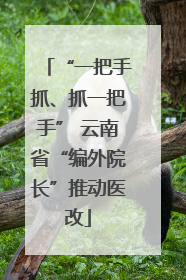 “一把手抓、抓一把手” 云南省“编外院长”推动医改