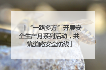 “一路多方”开展安全生产月系列活动，共筑道路安全防线