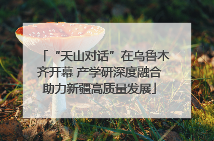 “天山对话”在乌鲁木齐开幕 产学研深度融合助力新疆高质量发展