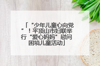 “少年儿童心向党”！平顶山市妇联举行“爱心妈妈”慰问困境儿童活动