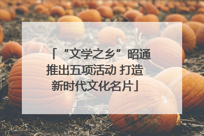 “文学之乡”昭通推出五项活动 打造新时代文化名片