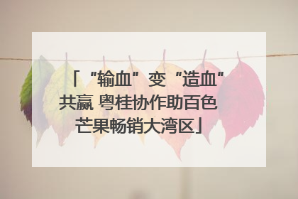 “输血”变“造血”共赢 粤桂协作助百色芒果畅销大湾区