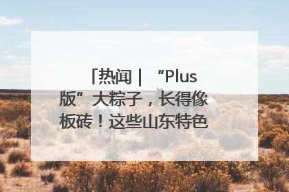 热闻｜“Plus版”大粽子，长得像板砖！这些山东特色粽子你吃过吗？