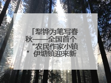 犁铧为笔写春秋——全国首个“农民作家小镇”伊塘镇迎来新乡土文学采风