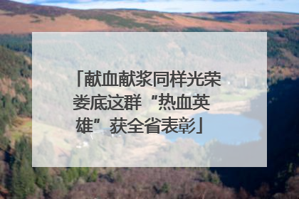 献血献浆同样光荣 娄底这群“热血英雄”获全省表彰