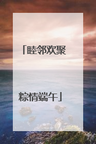 睦邻欢聚 粽情端午