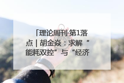 理论周刊·第1落点｜胡金焱：求解“能耗双控”与“经济增长”矛盾