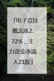 电子竞技概念涨2.72%，主力资金净流入21股