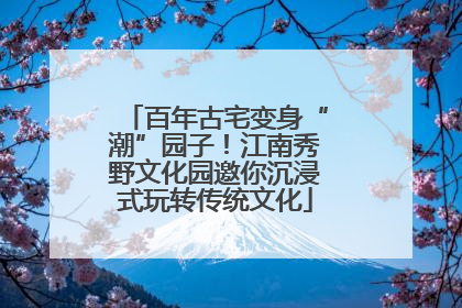 百年古宅变身“潮”园子！江南秀野文化园邀你沉浸式玩转传统文化