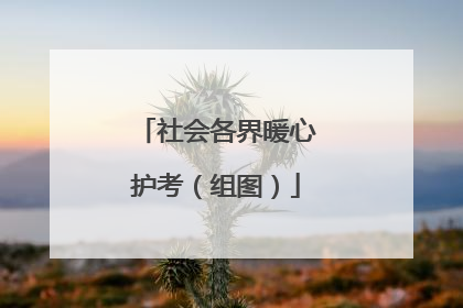 社会各界暖心护考（组图）