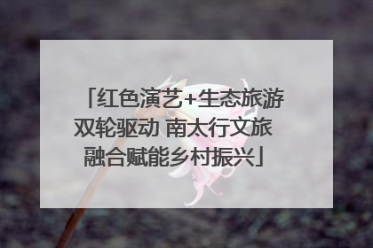 红色演艺+生态旅游双轮驱动 南太行文旅融合赋能乡村振兴