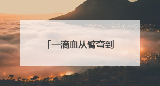 一滴血从臂弯到患者的漂流之旅