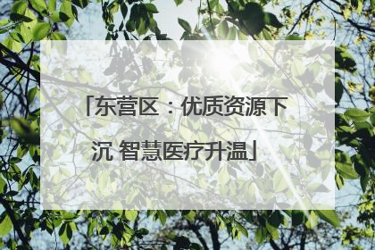 东营区：优质资源下沉 智慧医疗升温