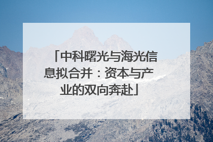 中科曙光与海光信息拟合并：资本与产业的双向奔赴