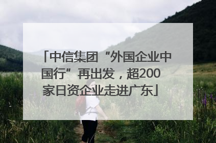 中信集团“外国企业中国行”再出发，超200家日资企业走进广东