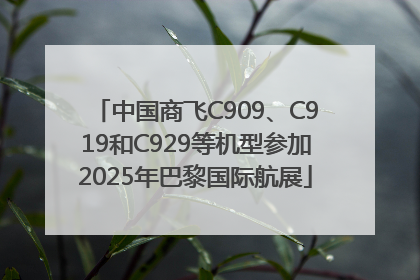 中国商飞C909、C919和C929等机型参加2025年巴黎国际航展