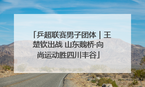 乒超联赛男子团体｜王楚钦出战 山东魏桥·向尚运动胜四川丰谷