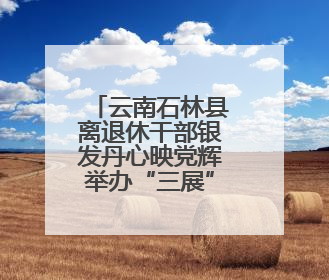 云南石林县离退休干部银发丹心映党辉举办“三展”活动