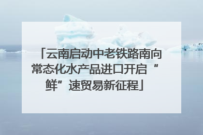 云南启动中老铁路南向常态化水产品进口开启“鲜”速贸易新征程