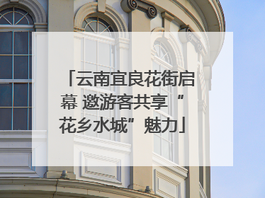 云南宜良花街启幕 邀游客共享“花乡水城”魅力