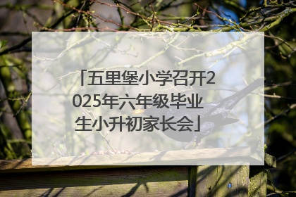 五里堡小学召开2025年六年级毕业生小升初家长会