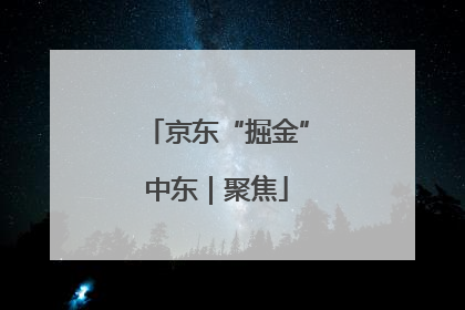 京东“掘金”中东｜聚焦