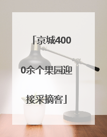 京城4000余个果园迎接采摘客