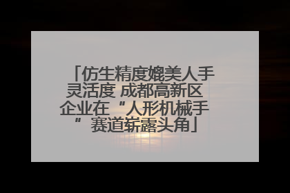 仿生精度媲美人手灵活度 成都高新区企业在“人形机械手”赛道崭露头角