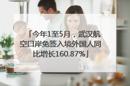今年1至5月，武汉航空口岸免签入境外国人同比增长160.87%