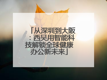 从深圳到大阪：西昊用智能科技解锁全球健康办公新未来