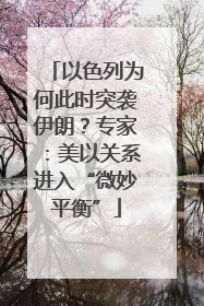 以色列为何此时突袭伊朗？专家：美以关系进入“微妙平衡”
