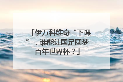 伊万科维奇“下课”，谁能让国足圆梦百年世界杯？