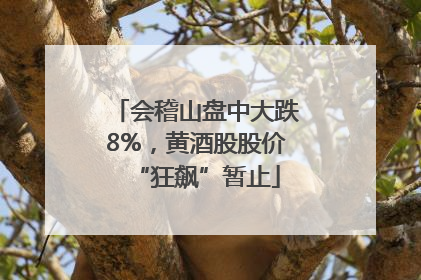 会稽山盘中大跌8%，黄酒股股价“狂飙”暂止