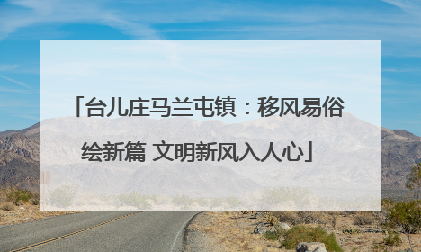 台儿庄马兰屯镇：移风易俗绘新篇 文明新风入人心