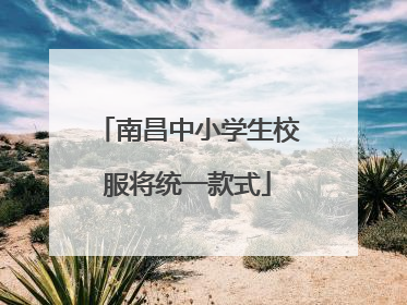 南昌中小学生校服将统一款式
