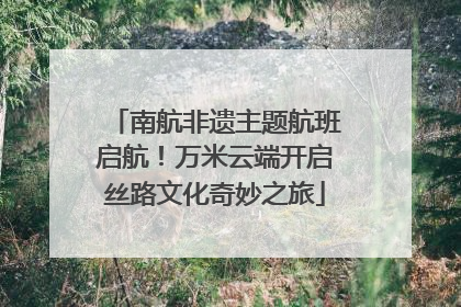 南航非遗主题航班启航！万米云端开启丝路文化奇妙之旅
