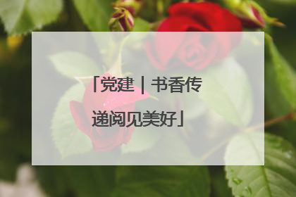党建｜书香传递阅见美好