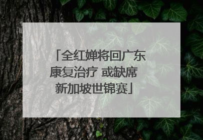 全红婵将回广东康复治疗 或缺席新加坡世锦赛