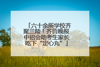 六十余所学校齐聚兰陵！齐鲁晚报中招会助考生家长吃下“定心丸”