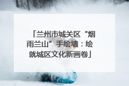 兰州市城关区“烟雨兰山”手绘墙：绘就城区文化新画卷