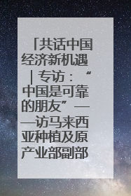 共话中国经济新机遇｜专访：“中国是可靠的朋友”——访马来西亚种植及原产业部副部长陈泓缣