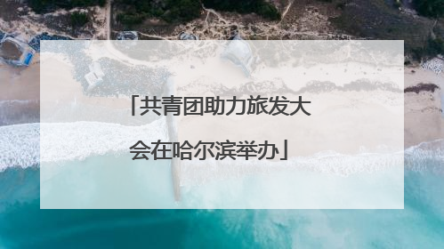 共青团助力旅发大会在哈尔滨举办
