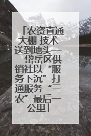农资直通大棚 技术送到地头——岱岳区供销社以“服务下沉”打通服务“三农”最后一公里
