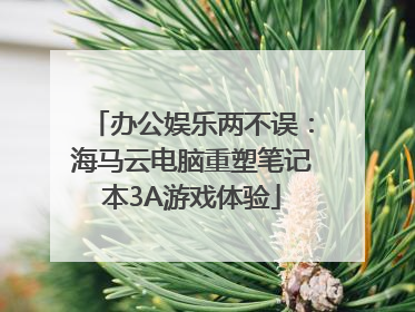 办公娱乐两不误：海马云电脑重塑笔记本3A游戏体验