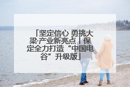 坚定信心 勇挑大梁·产业新亮点丨保定全力打造“中国电谷”升级版