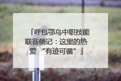 呼包鄂乌中职技能联赛侧记：这里的热爱 “有迹可循”