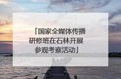国家全媒体传播研修班在石林开展参观考察活动