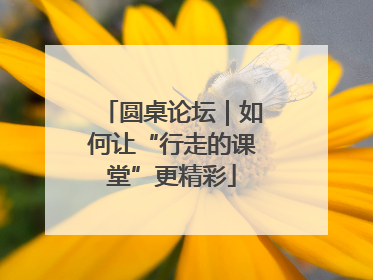 圆桌论坛｜如何让“行走的课堂”更精彩