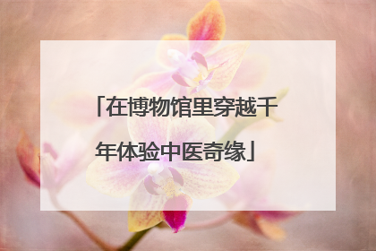 在博物馆里穿越千年体验中医奇缘